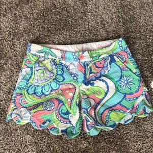 Lilly Pulitzer scalloped shorts